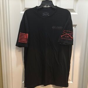 Grunt Style Black and Red Short Sleeve Tee